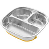 Stainless Steel Kids Plates Divided Designed Metal